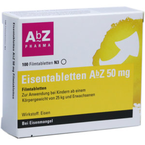 EISENTABLETTEN AbZ 50 mg Filmtabletten