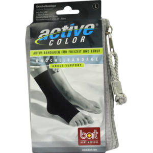 BORT ActiveColor Knöchelbandage L schwarz