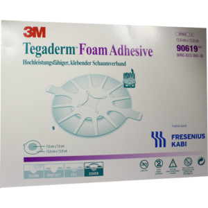 TEGADERM Foam Adhesive FK 13,9 cm rund 90619