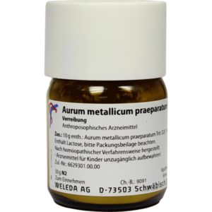 AURUM METALLICUM PRAEPARATUM D 20 Trituration