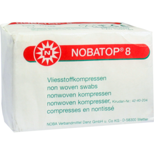 NOBATOP 8 Kompressen 7,5x7,5 cm unsteril