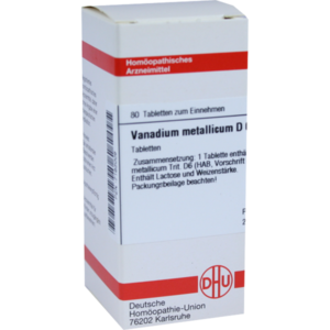 VANADIUM METALLICUM D 6 Tabletten