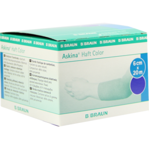 ASKINA Haftbinde Color 6 cmx20 m blau