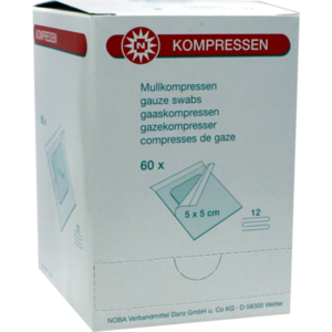 MULLKOMPRESSEN 5x5 cm steril 12fach