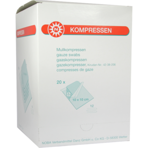 MULLKOMPRESSEN 10x10 cm steril 12fach