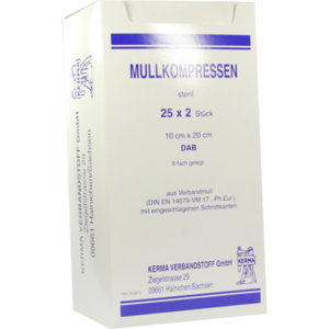 MULLKOMPRESSEN 10x20 cm steril 8fach BW