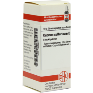 CUPRUM SULFURICUM D 12 Globuli