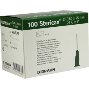 STERICAN Kanülen 21 Gx1 0,8x25 mm