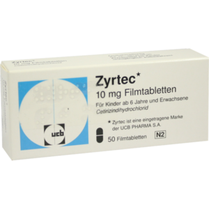 ZYRTEC 10 mg Filmtabletten