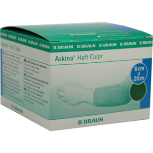 ASKINA Haftbinde Color 6 cmx20 m grün