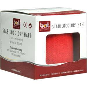 BORT StabiloColor haft Binde 6 cm rot