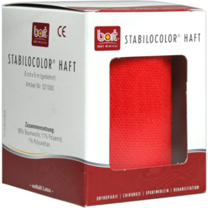 BORT StabiloColor haft Binde 8 cm rot