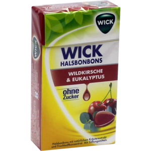 WICK Wildkirsche & Eukalyptus Bonbons o.Zucker