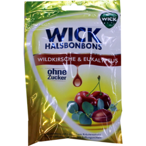 WICK Wildkirsche & Eukalyptus Bonbons o.Zucker