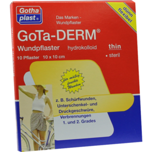 GOTA-DERM thin hydrokoll.Wundpfl.steril 10x10 cm