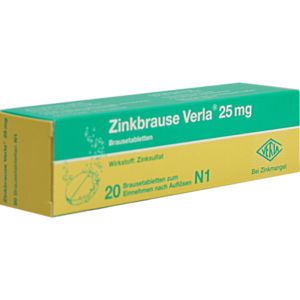 ZINKBRAUSE Verla 25 mg Brausetabletten