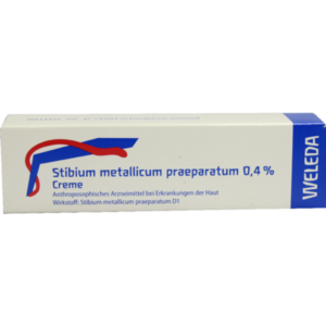 STIBIUM METALLICUM PRAEPARATUM 0,4% Creme