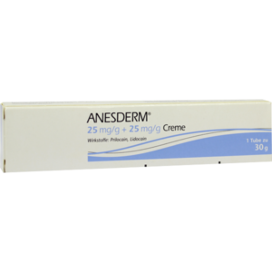 ANESDERM 25 mg/g + 25 mg/g Creme