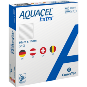 AQUACEL Extra 10x10 cm Verband