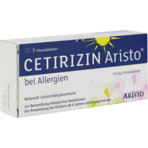 CETIRIZIN Aristo bei Allergien 10 mg Filmtabletten