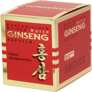 KOREANISCHER Reiner Roter Ginseng 300 mg Kapseln