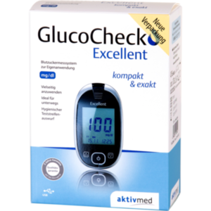 GLUCOCHECK Excellent Blutzuckermessger.Set mg/dl