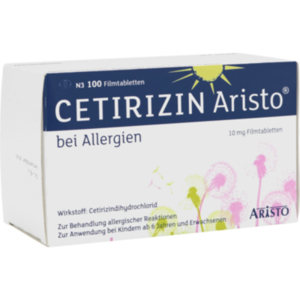 CETIRIZIN Aristo bei Allergien 10 mg Filmtabletten