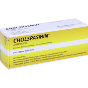 CHOLSPASMIN Artischocke überzogene Tabletten