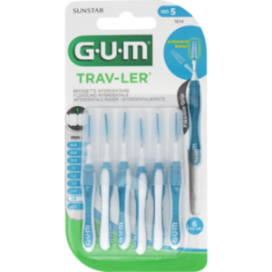 GUM TRAV-LER 1,6mm Tanne blau Interdental+6Kappen