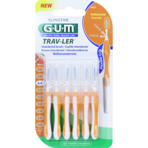 GUM TRAV-LER 0,9mm Kerze orange Intendent.+6Kappen