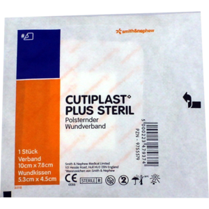 CUTIPLAST Plus steril 7,8x10 cm Verband