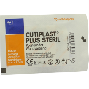CUTIPLAST Plus steril 5x7 cm Verband