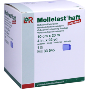 MOLLELAST haft Binden latexfrei 10 cmx20 m blau