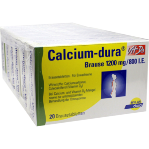 CALCIUM DURA Vit D3 Brause 1200 mg/800 I.E.