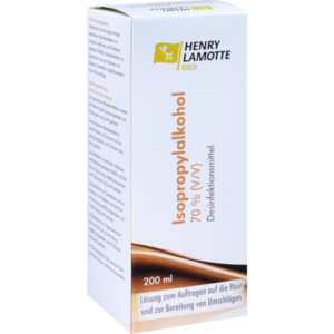 ISOPROPYLALKOHOL 70% V/V Henry Lamotte