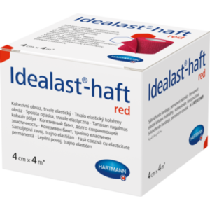 IDEALAST-haft color Binde 4 cmx4 m rot