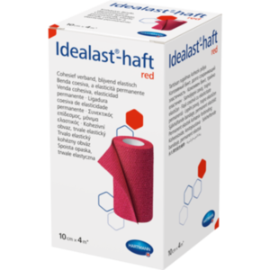IDEALAST-haft color Binde 10 cmx4 m rot