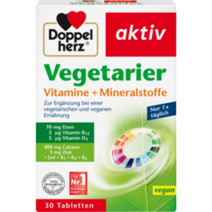 DOPPELHERZ Vegetarier Vitamine+Mineralstoffe aktiv