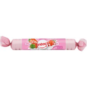 INTACT Traubenzucker Rolle Erdbeere Joghurt