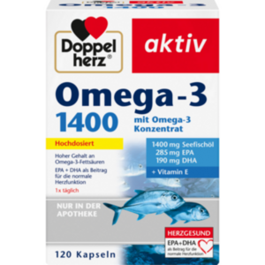 DOPPELHERZ Omega-3 1.400 Kapseln