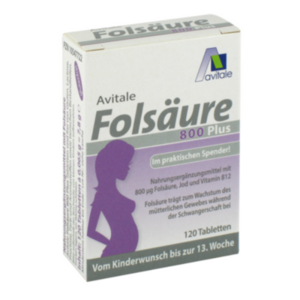 FOLSÄURE 800 Plus B12+Jod Tabletten