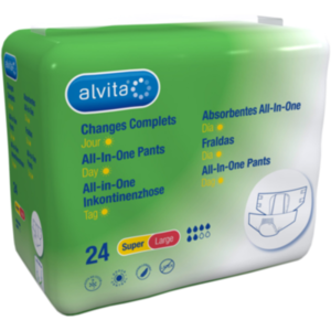 ALVITA All-in-One Inkontinenzhose super large Tag