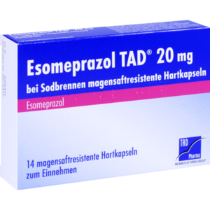 ESOMEPRAZOL TAD 20 mg bei Sodbrennen msr.Hartkaps.