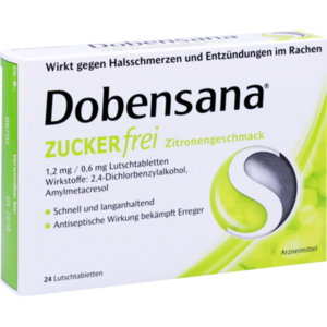 DOBENSANA zuckerfrei Zitronengesc.1,2mg/0,6mg Lut.