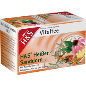 H&S heißer Sanddorn Vitaltee Filterbeutel