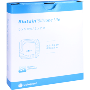 BIATAIN Silicone Lite Schaumverband 5x5 cm