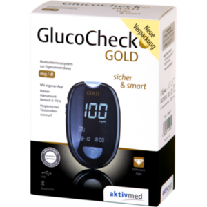 GLUCOCHECK GOLD Blutzuckermessgerät Set mg/dl