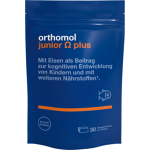 ORTHOMOL Junior Omega plus Kaudragees 30 dzienne porcje