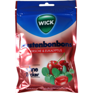 WICK Wildkirsche & Eukalyptus Bonbons o.Zucker Btl