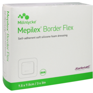 MEPILEX Border Flex Schaumverb.haft.7,5x7,5 cm